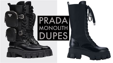 prada flats dupe|prada monolith dupe boots.